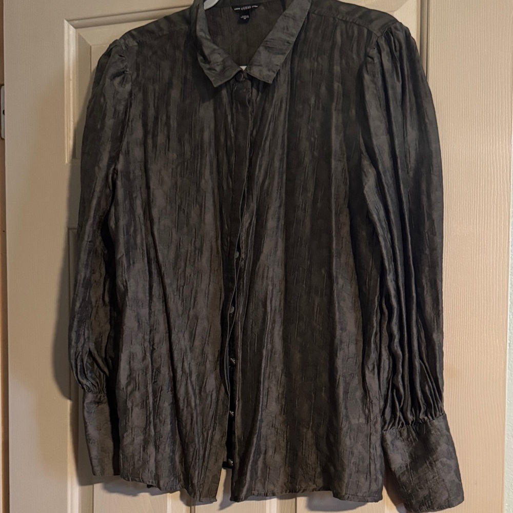 Guess Women's Gray Long Sleeve Top